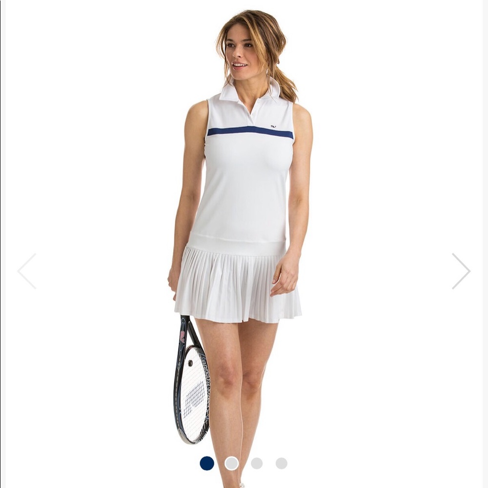 VINEYARD VINES - Sleeveless Pleated 🎾 Tennis Dress